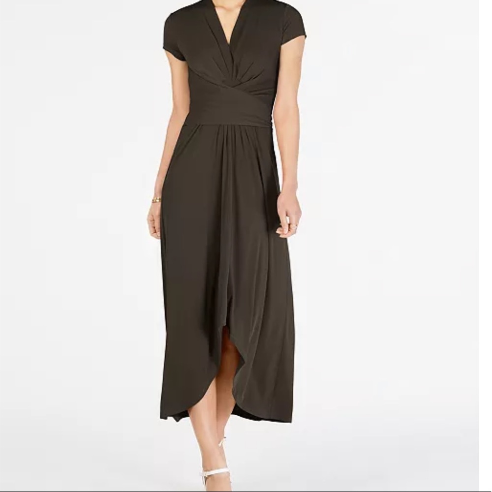 Michael Kors wrap dress brown maxi midi like new
